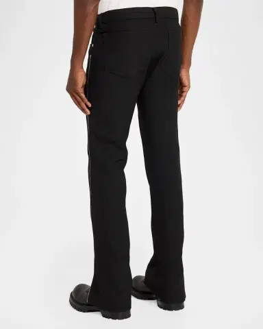 Rick Owens Men's Vega Wool Zip-Cuff Jeans | Thumbnail 3