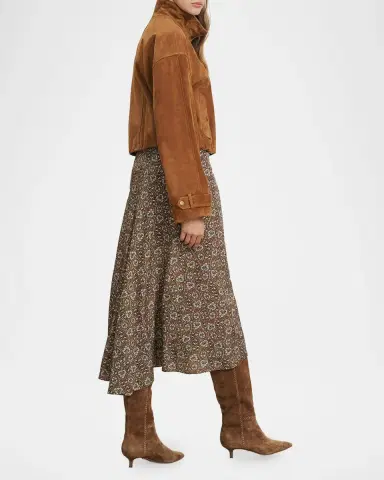 Veronica Beard Bateman Suede Jacket | Thumbnail 4