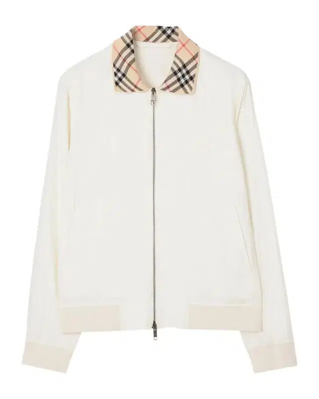Burberry Men's Hayfield Cotton Check-Collar Bomber Jacket