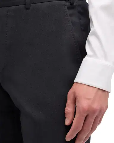 Emporio Armani Basic Flat-Front Wool Trousers | Thumbnail 5 Emporio Armani Basic Flat-Front Wool Trousers | Thumbnail 5