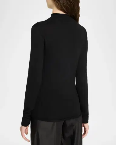 The Row Phaed Cashmere Mock-Neck Sweater | Thumbnail 3 The Row Phaed Cashmere Mock-Neck Sweater | Thumbnail 3