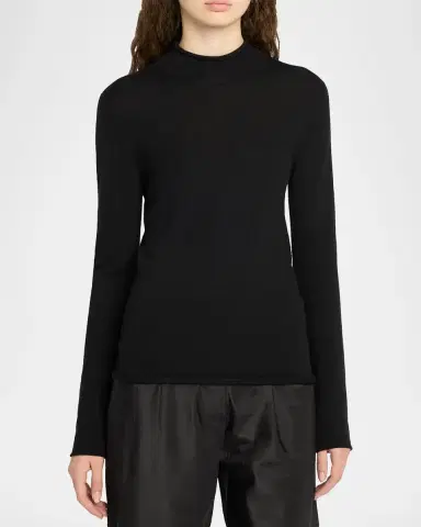 The Row Phaed Cashmere Mock-Neck Sweater | Thumbnail 4 The Row Phaed Cashmere Mock-Neck Sweater | Thumbnail 4