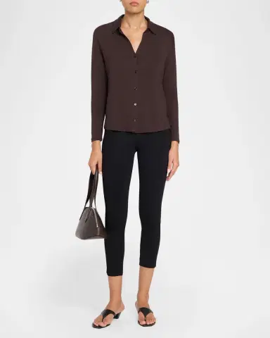 Majestic Filatures Soft Touch Button-Front Shirt | Thumbnail 2