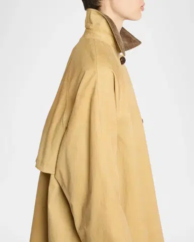 The Row Ina Corduroy Collar Single-Breasted Car Coat | Thumbnail 5