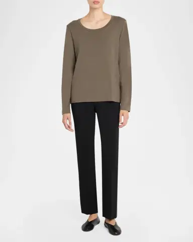 The Row Cyril Wool Slim-Leg Pants | Thumbnail 2 The Row Cyril Wool Slim-Leg Pants | Thumbnail 2