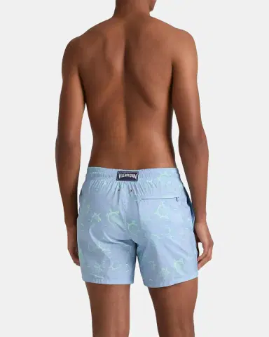 Vilebrequin Men's Bubbles and Turtles Packable Swim Trunks | Thumbnail 3