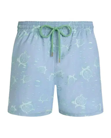 Vilebrequin Men's Bubbles and Turtles Packable Swim Trunks | Thumbnail 1