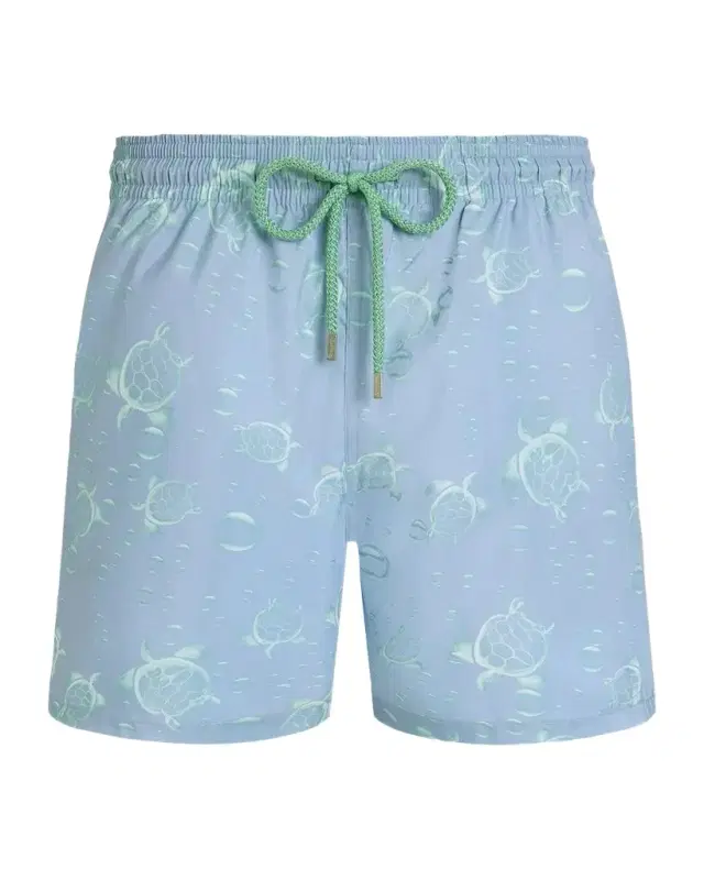 Vilebrequin Men's Bubbles and Turtles Packable Swim Trunks