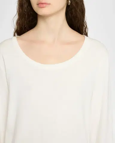 The Row Kalto Scoop-Neck Cotton Jersey Long-Sleeve T-Shirt | Thumbnail 5