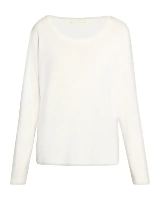The Row Kalto Scoop-Neck Cotton Jersey Long-Sleeve T-Shirt