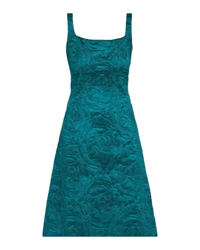 Rickie Freeman for Teri Jon Embossed Jacquard Mini Dress