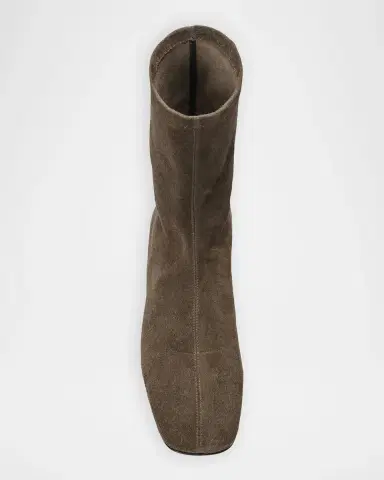 The Row Cindy Stretch Suede Flat Ankle Boots | Thumbnail 2 The Row Cindy Stretch Suede Flat Ankle Boots | Thumbnail 2