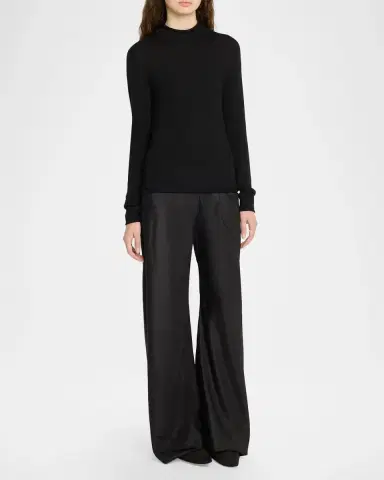The Row Gala Silk Taffeta Wide-Leg Pull-On Pants | Thumbnail 2 The Row Gala Silk Taffeta Wide-Leg Pull-On Pants | Thumbnail 2