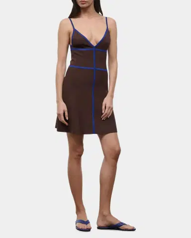 Staud Jaquelin Bonded Mini Dress | Thumbnail 2 Staud Jaquelin Bonded Mini Dress | Thumbnail 2