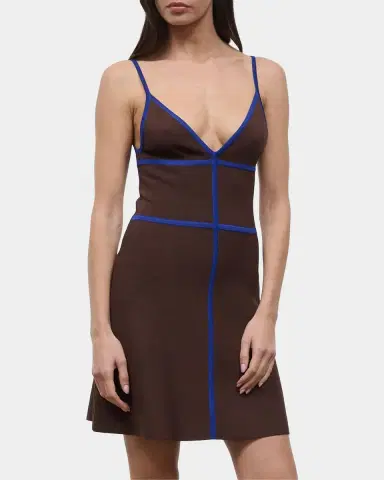 Staud Jaquelin Bonded Mini Dress | Thumbnail 4 Staud Jaquelin Bonded Mini Dress | Thumbnail 4