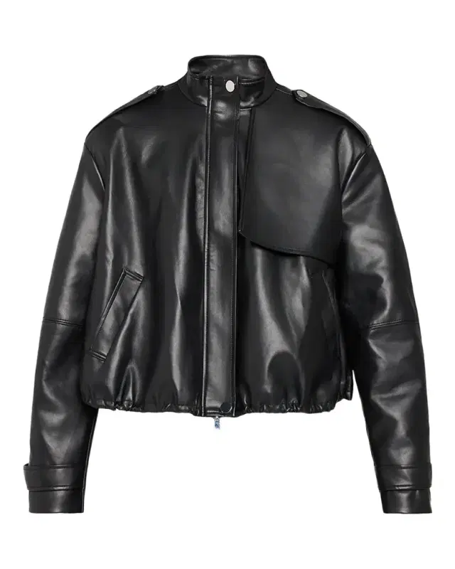 Toccin Alyssa Stand-Collar Faux Leather Jacket