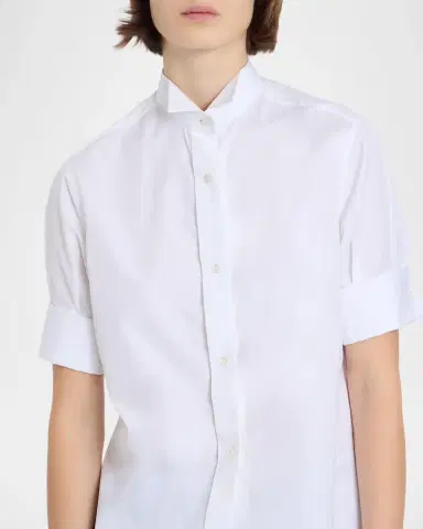 MM6 MAISON MARGIELA Cotton Poplin Short-Sleeve Shirt | Thumbnail 4
