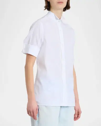 MM6 MAISON MARGIELA Cotton Poplin Short-Sleeve Shirt | Thumbnail 5