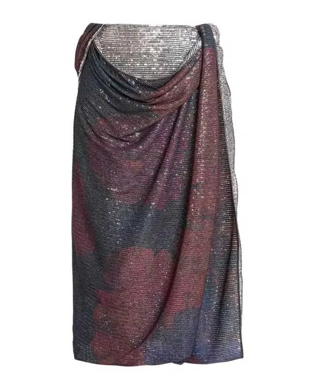 MM6 MAISON MARGIELA Sequined Draped Midi Skirt