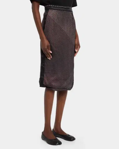 MM6 MAISON MARGIELA Paisley Print Midi Pencil Skirt | Thumbnail 4