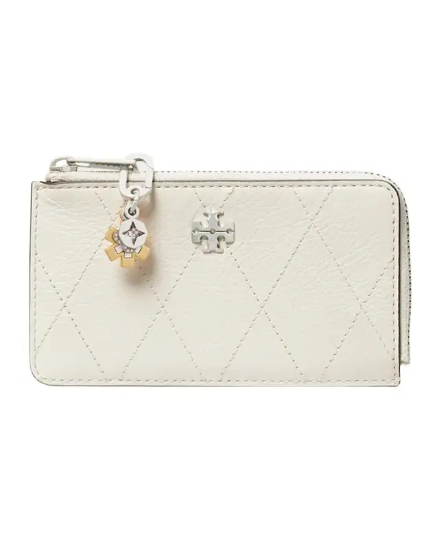 Tory Burch Charlie Quilted Leather Card Case