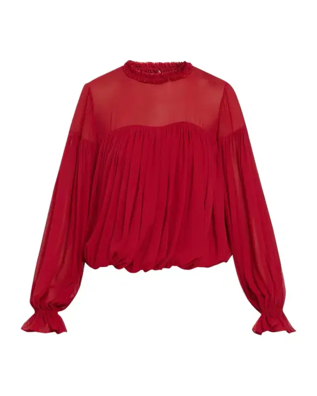 Ulla Johnson Pearl Silk Chiffon Blouse