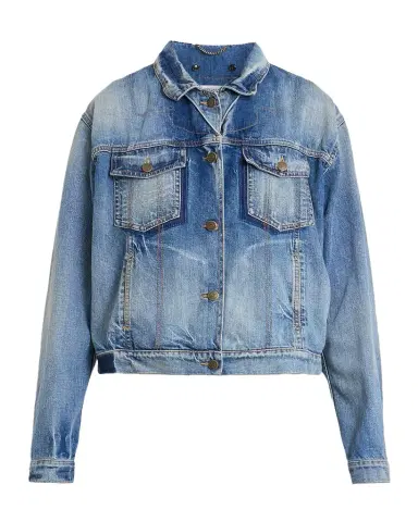 MM6 MAISON MARGIELA Folded-Collar Denim Jacket | Thumbnail 1
