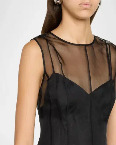 Milly Ophelia Organza Mini Dress | Thumbnail 5 Milly Ophelia Organza Mini Dress | Thumbnail 5