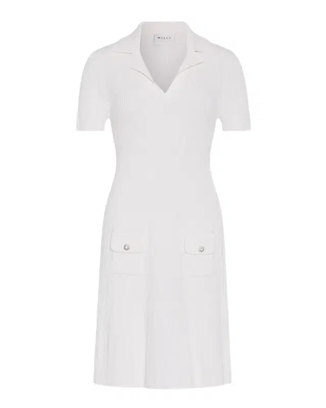 Milly Romy A-Line Rib Knit Mini Dress