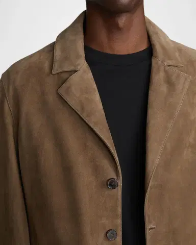 Frame Men's Suede Single-Breasted Blazer | Thumbnail 5