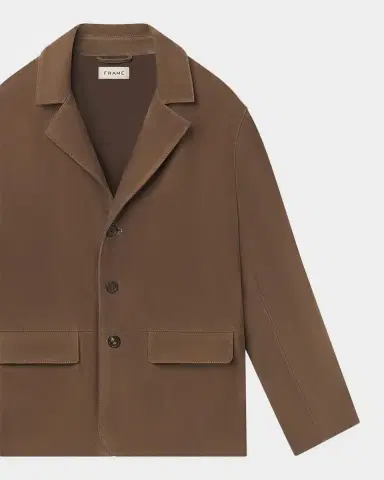 Frame Men's Suede Single-Breasted Blazer | Thumbnail 8