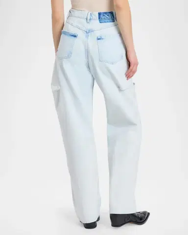 MM6 MAISON MARGIELA Cutout Straight-Leg Jeans | Thumbnail 3
