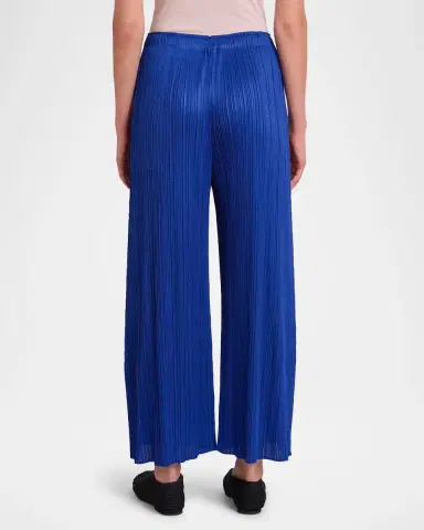 Issey Miyake Monthly Colors: July Pleated Wide-Leg Crop Pants | Thumbnail 3