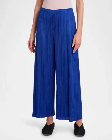 Issey Miyake Monthly Colors: July Pleated Wide-Leg Crop Pants | Thumbnail 4