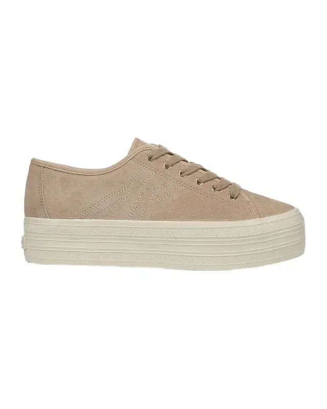 Veronica Beard Truett Platform Suede Sneakers
