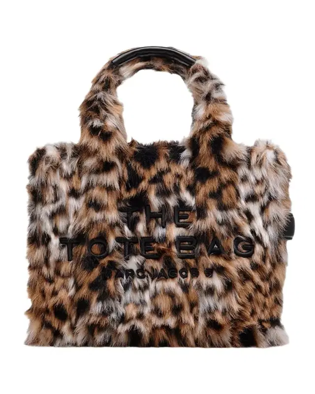 Marc Jacobs The Small Tote Leopard Faux Fur Bag