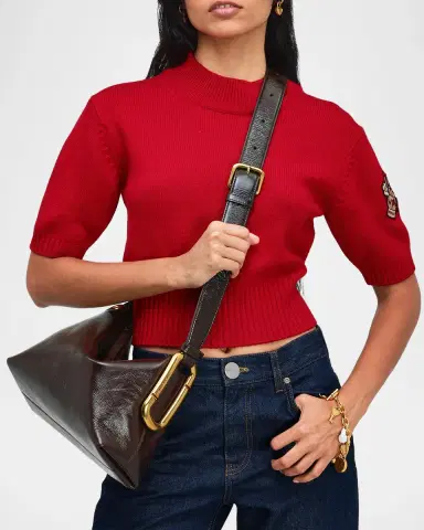 Marc Jacobs Scene Large Crinkle Leather Shoulder Bag | Thumbnail 5 Marc Jacobs Scene Large Crinkle Leather Shoulder Bag | Thumbnail 5