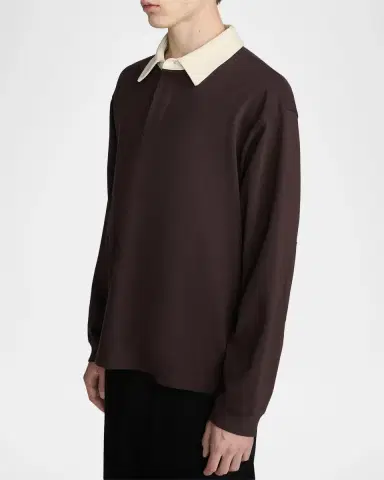 Frame Men's Cotton Rugby Shirt | Thumbnail 6