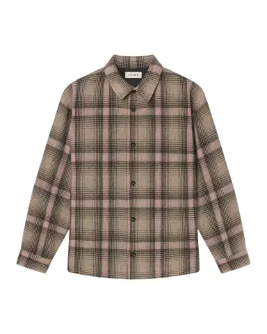 Frame Men's Wool and Nylon Maxi-Plaid Overshirt | Thumbnail 1 Frame Men's Wool and Nylon Maxi-Plaid Overshirt | Thumbnail 1