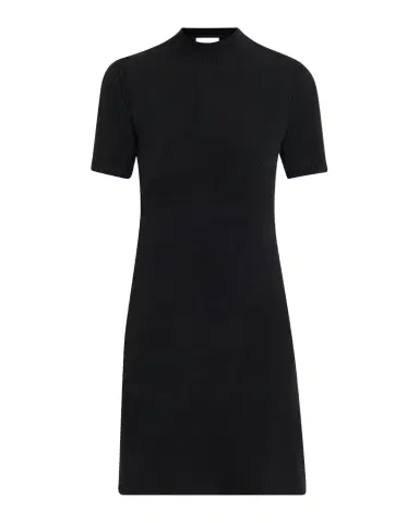 Burberry Cassidy Short-Sleeve Cashmere Button-Shoulder Mini Dress | Thumbnail 1