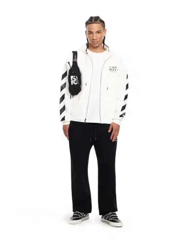 Off-White L/AB Core Diagonal Zip Hoodie | Thumbnail 3 Off-White L/AB Core Diagonal Zip Hoodie | Thumbnail 3