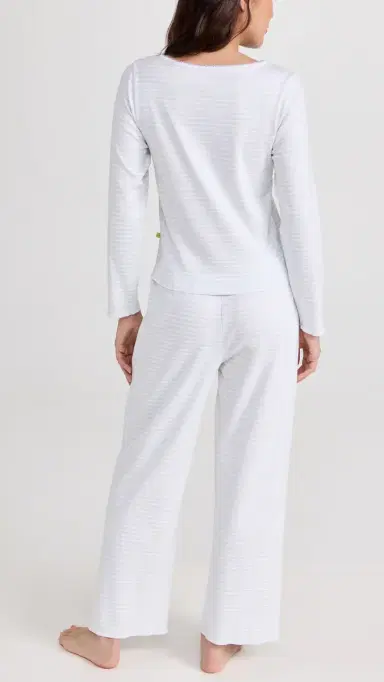Cozyland by Morgan Lane Ellie Pajama Set Sky Stripe L | Thumbnail 3