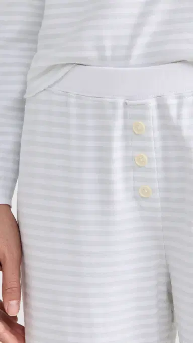 Cozyland by Morgan Lane Ellie Pajama Set Sky Stripe L | Thumbnail 6