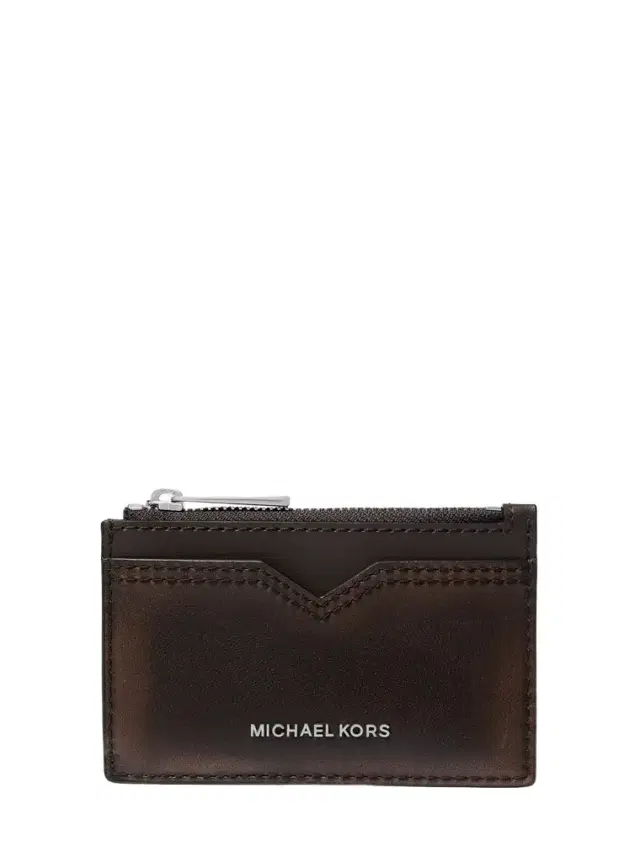 Michael Kors Collection Hudson Burnished Leather Card Case