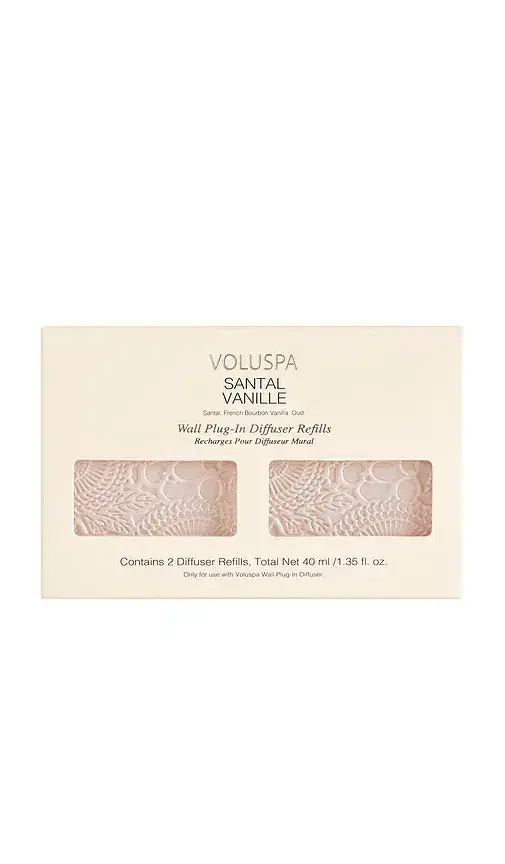 Voluspa Santal Vanille Wall Plugin Twin Refill Pack
