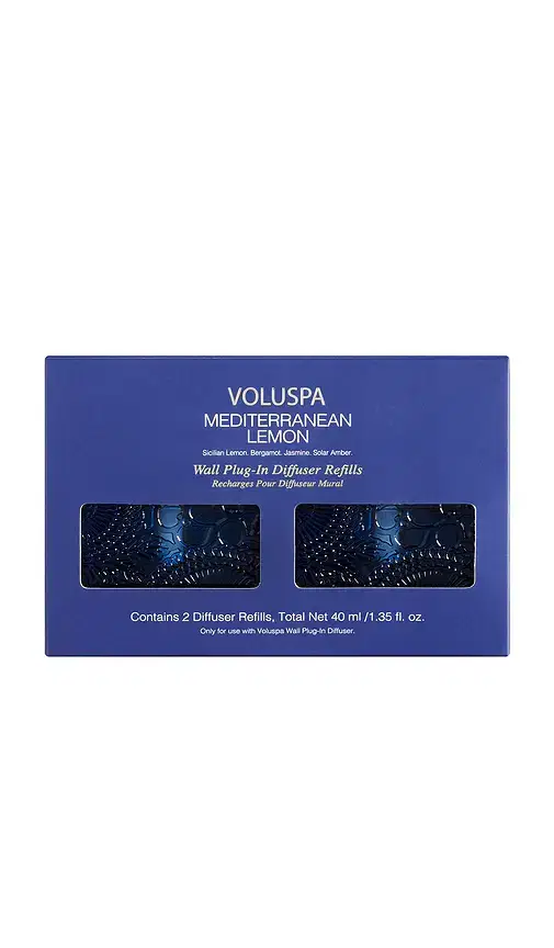 Voluspa Mediterranean Lemon Wall Plugin Twin Refill Pack