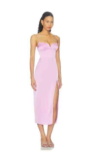 Amanda Uprichard Lyra Midi Dress | Thumbnail 2 Amanda Uprichard Lyra Midi Dress | Thumbnail 2