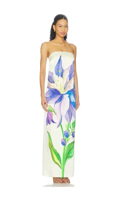 LA FUORI Iris Of The Sapphire Garden Dress | Thumbnail 2 LA FUORI Iris Of The Sapphire Garden Dress | Thumbnail 2