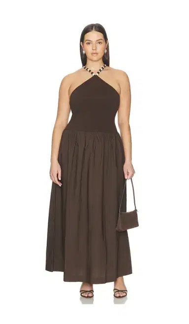 L'Academie Jinjara Beaded Halter Dress | Thumbnail 2
