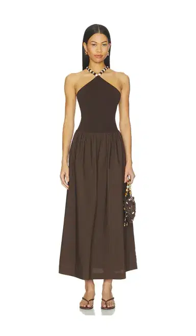 L'Academie Jinjara Beaded Halter Dress | Thumbnail 1